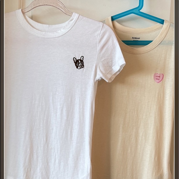 Aritzia bundle /Sunday Best T-shirts 2item - Picture 1 of 6